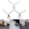 Women Gift For Her New Handmade Clear Crystal Ball Pendant Dandelion Wishing Necklace Dandelion