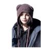 Winter Cute Bear Ears Knit Hat for Women Fuzzy Slouchy Crochet Hat Soft Plush Warm Hat with Ear Flap