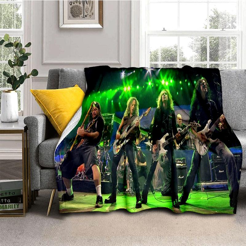 Новый стиль 2025 года Плед с логотипом хэви-метал группы Slayer, Мягкий плед для дома, спальни, кровати, дивана, Покрывало для путешествий, Подарок ребенку