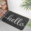 1-5pcs Front Doormats Entrance Mat Indoor Outdoor Water Absorption Floor Mats Non-Slip Back Rubber Welcome Doormat For Bathroom