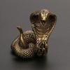 Solid  Copper  Snake Tea Table Small Ornament  Imitation Antique Small Copper Piece Copper Carving Handle Piece Copper Tea Pet