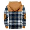 Men's Plaid Print Double Pocket Jacket Men's Spring And Autumn Casual Trend Zipper Hooded Jacket