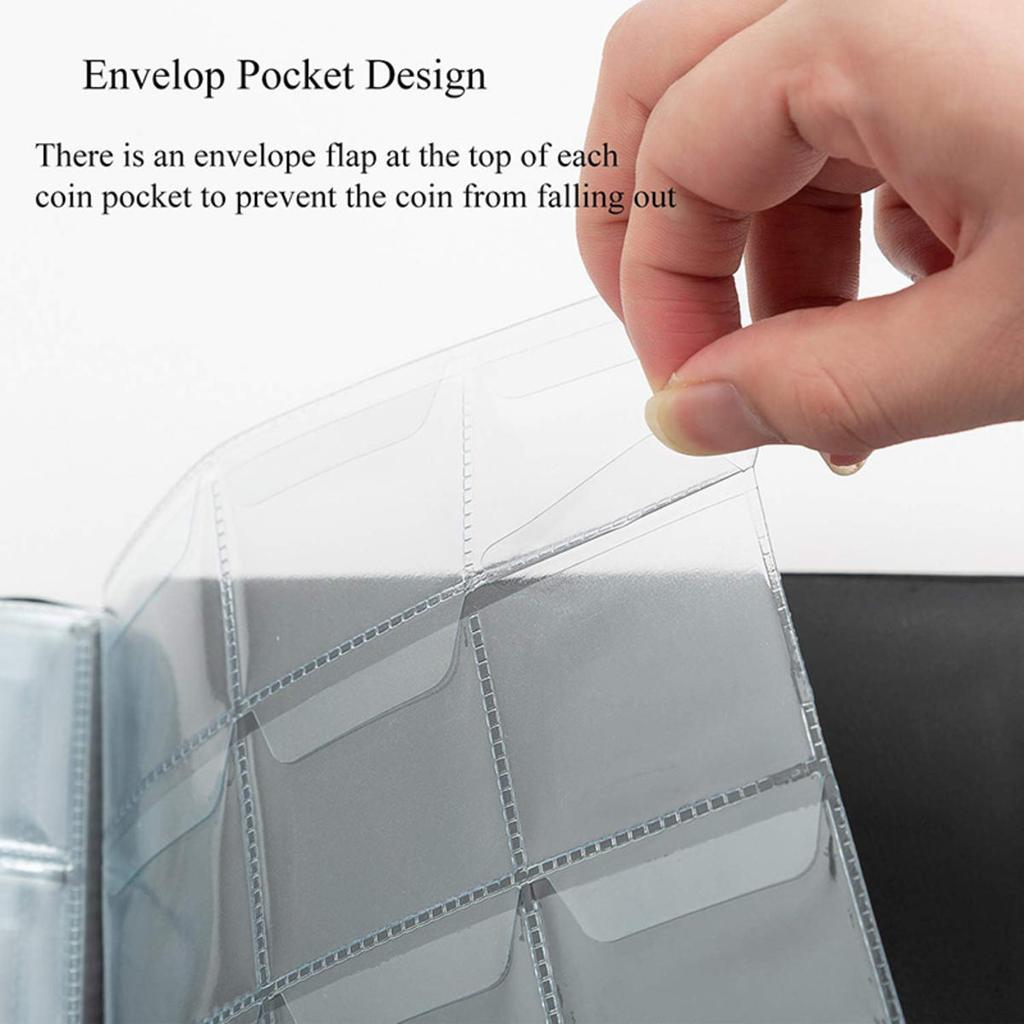 150 Grids Four Cornered Pattern Cover Vertical Ring Accessories Album Collection Ring Accessories Album