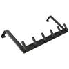 5/6 Hooks Hanger Hooks Aluminum Alloy Behind Door Hook New Coat Hat Rack  for Bathroom