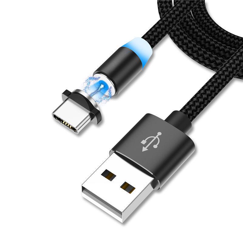 Магнитный зарядный кабель Магнитный кабель для передачи данных 3-в-1, канатная дорога для зарядки с одним-трем сопротивлением