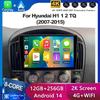 Android 14 мультимедийный видеоплеер автомобильный радиоприемник GPS CarPlay стерео звук 2007-2015 модель для Hyundai H1 II 2TQ с поддержкой 4G 2K