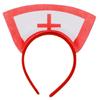 Lovely Nurse Hat Headband Subcultures Animes Headband Masquerades Costume Headwear Female Cosplay Dress Up Hair Decors