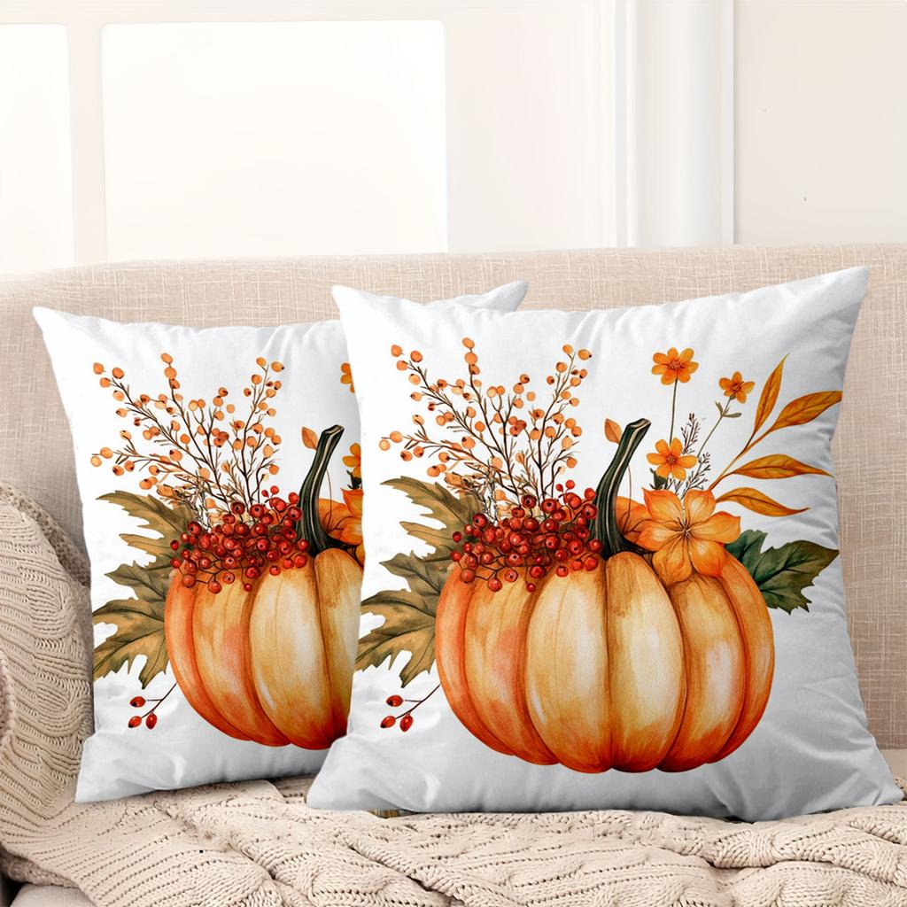 1 шт. Осенняя тыква Декоративные наволочки для диванных подушек Полиэстеровая наволочка, декоративная наволочка для диванной подушки