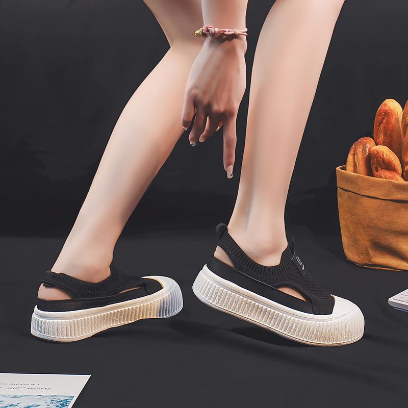 Женские парусиновые туфли, летние, дышащие, повседневные, белые, без застежек, на платформе, спортивные, женские кроссовки