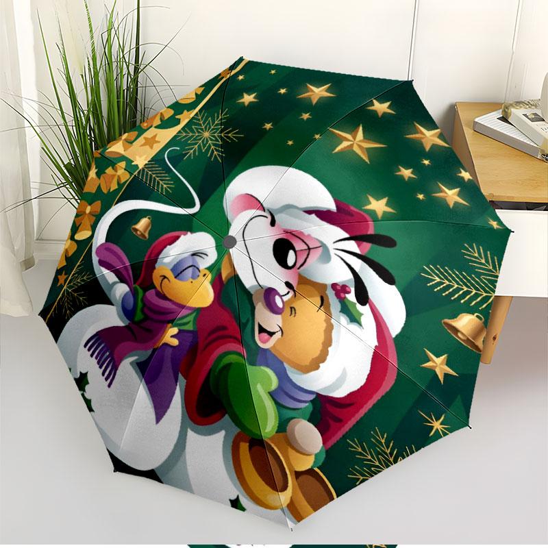Diddl Print Automatic Open Close Umbrella, Portable Foldable Umbrella, for Outdoor Commute Camping Trip, Ideal Birthday Gift