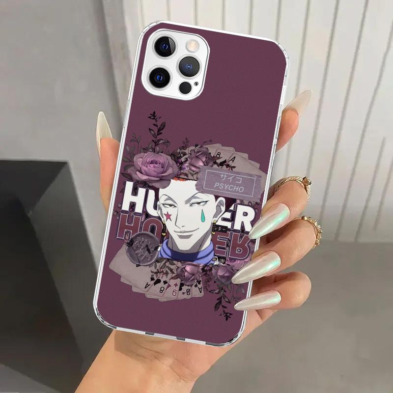 Чехол для телефона Hunter HXH Hisoka для Iphone 16 15 14 13 12 Mini 11 Pro Max 16E X XS XR 7 Plus 8 SE 2020 Мягкий чехол с принтом