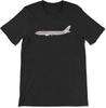 Футболка с графическим изображением реактивного самолета American Airlines