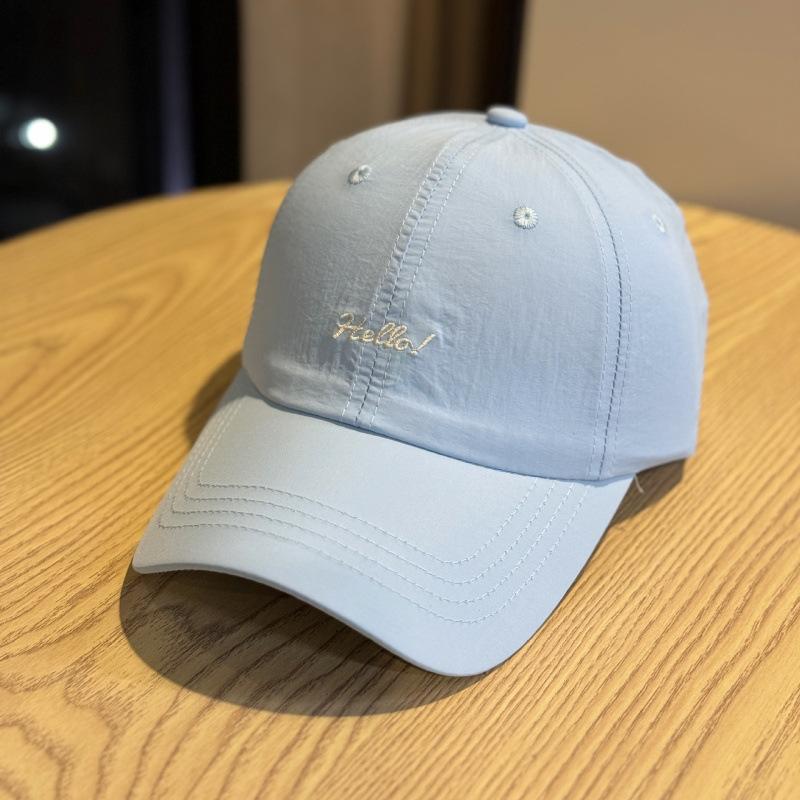 Embroidery Letter Baseball Cap Men And Women Summer Quick Drying Breathable Cap Outdoor Sports Shade Sun Hat