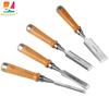 4 Piece Wood Chisel Set Sturdy CR-V Steel Chisel Beech Handle Woodworking Tools,Professional Chisels for Carpenter