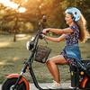 Open Face Motorcycle Helmet All Year Use Electric Scooter Helmet with Sun Visor Adults Semi-Open Helmet Woman Men Moto Equipment