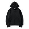Cardigan Hooded Sweatshirt Solid Color Sportswear Top Autumn and Winter Unisex Zipper Sweater