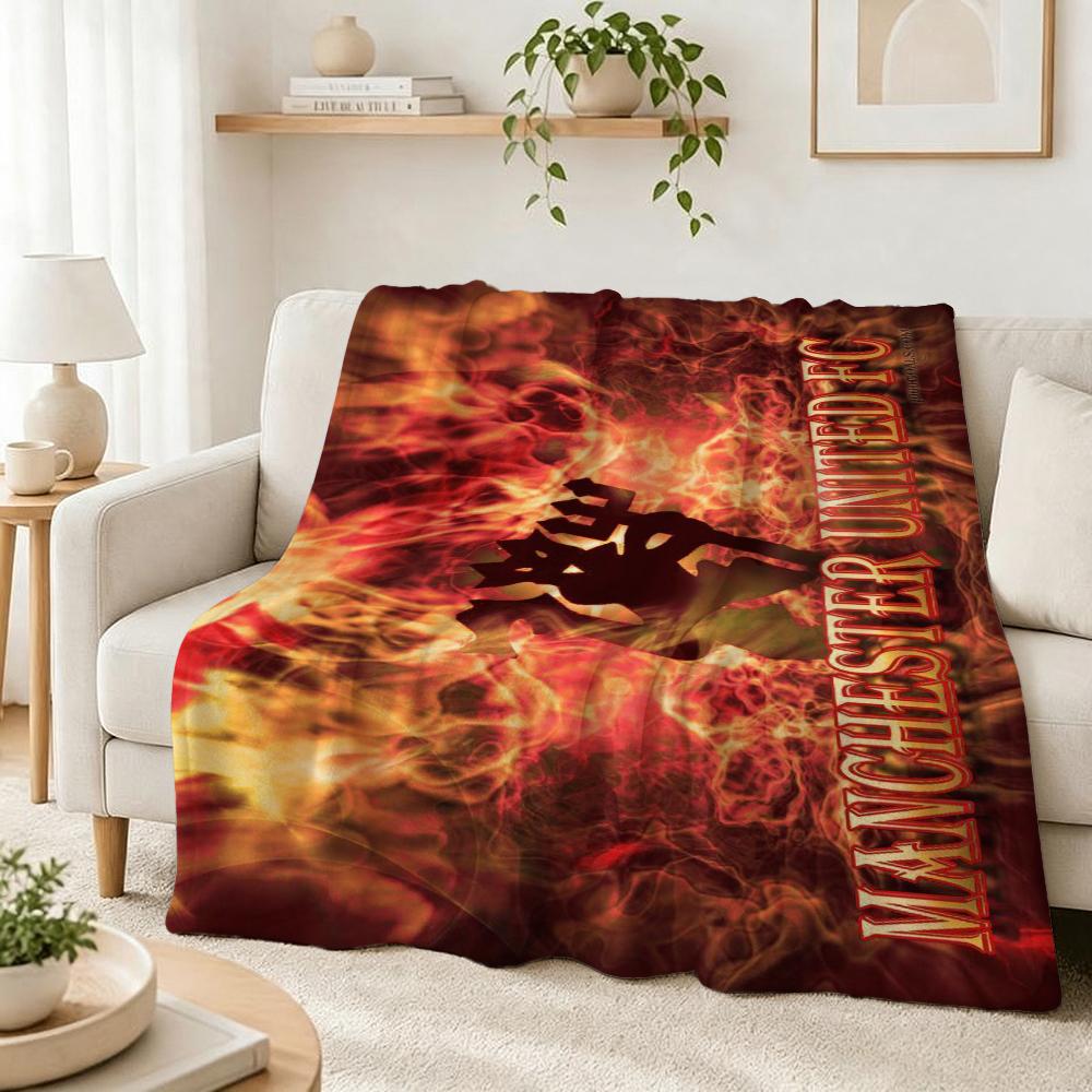 Manchester Forever Fleece Blanket Cashmere Feel Blanket Oversized Blanket Couch Blanket Hypoallergenic