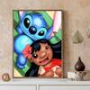 Full Round Diamond Painting Lilo & Stitch Art Rhinestone Picture Mosaic DIY 5D Cross Stitch Embroidery Home Decoration