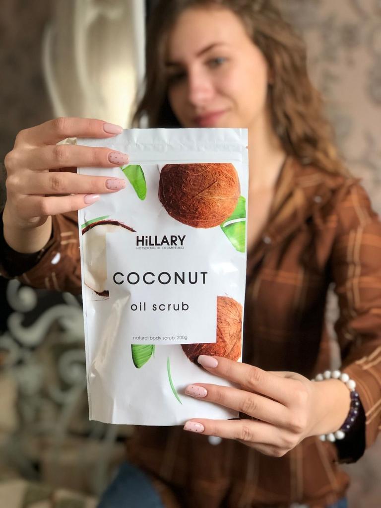 Body Scrub Coconut Coconut Oil Scrub Hillary 200 Gr