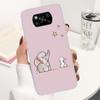 Мультяшный розовый чехол-слон для Xiaomi Poco X3 Nfc X5 X6 X7 Pro F7 Ultra F6 F5 F4 M6 M5S X4 GT M4 M3 F3 Мягкая защитная крышка Po