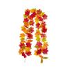 100/175CM Artificial Maple Leaf Garland UV Resistant Fall Halloween Thanksgiving Day Harvest Festival Autumn Mantle Porch Indoor Outdoor Decoration