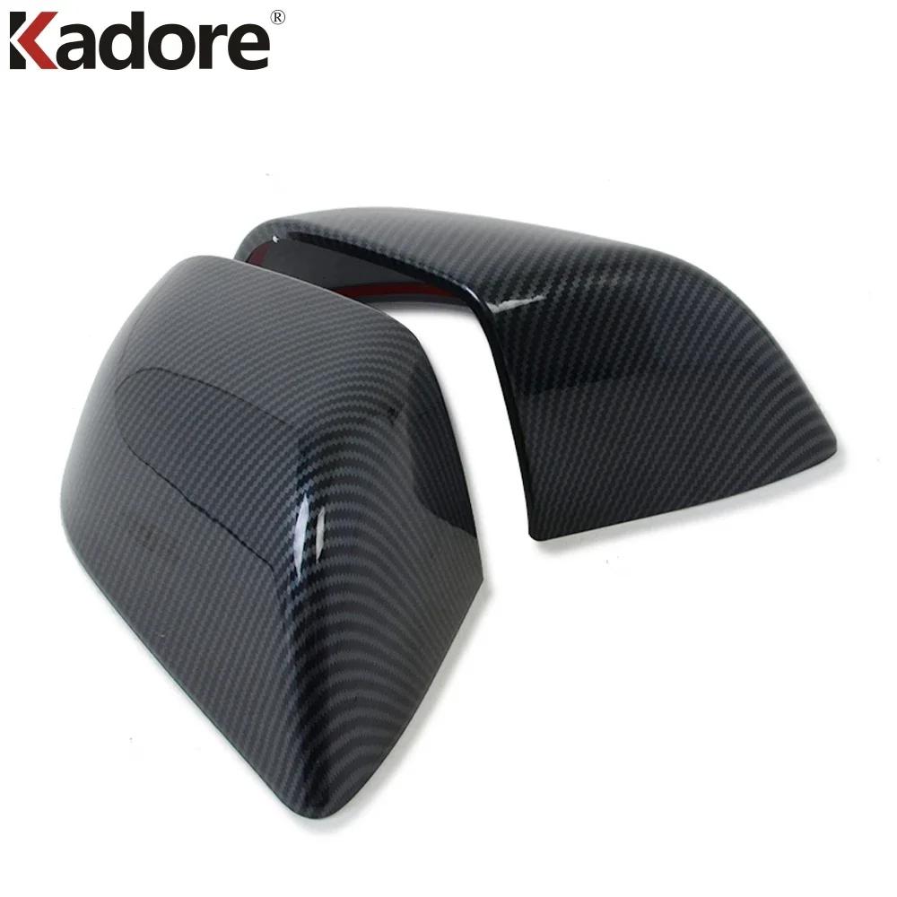 For Tesla Model 3 Y 2018- 2024 Carbon Fiber Car Accessories Rearview Mirror Cover Trim Side Wing Mirror Cap