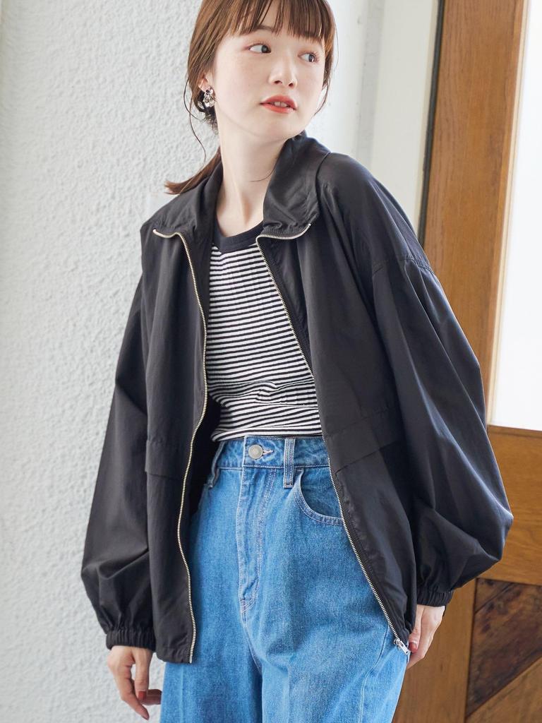 Ветрозащитный блузон из прозрачного нейлона рипстоп Cohen 76606000009 0970 ЧЕРНЫЙ(09) L