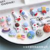 Космический Астронавт DIY Украшение из смолы: Ракета, Земля, Спутник, Стакан для воды, Набор мультяшных наклеек