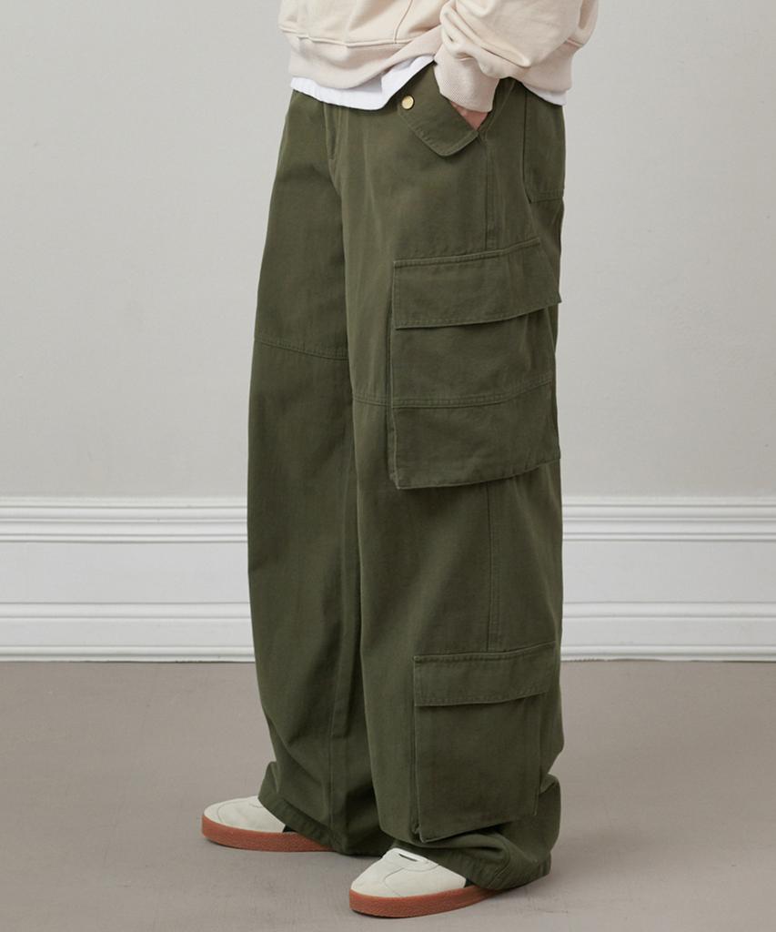 GLW Double Pocket Cargo Pants Khaki