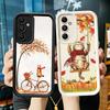 Phone Case for Samsung Galaxy A17 A16 A15 A14 A13 Pumpkin Happy Fall Autumn A56 A36 A26 A55 A35 A25 A54 A34 A24 A53 A33 A23 A07