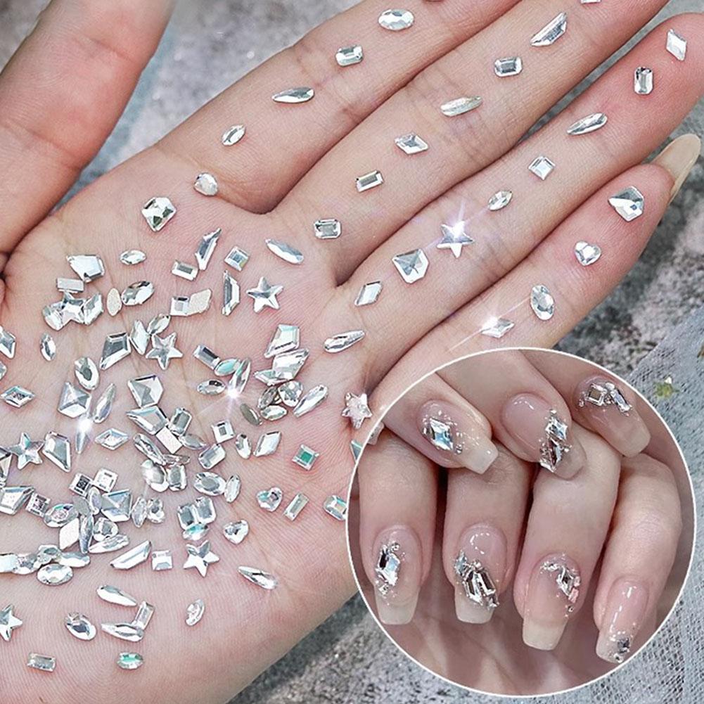100pcs Super Glitter Mini Zircon 3D ail Art Decorations Accessories Manicure Garment Rhinestone R2X3