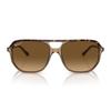 Ray-Ban Logo Plastic Irregular Shape Sunglasses Unisex sunglasses Tortoise 0RB2205-1292M2