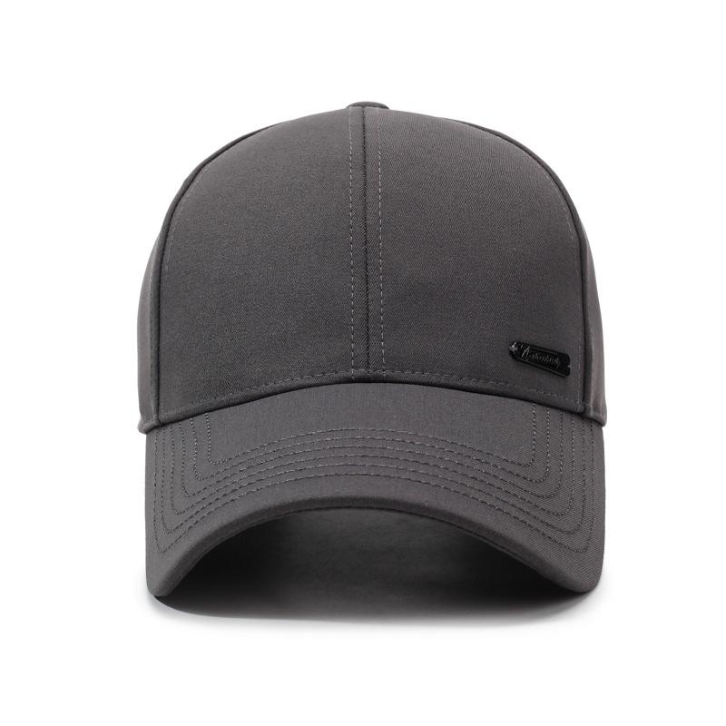Spring And Autumn Middle-Aged And Elderly Hats Outdoor Travel Versatile Peaked Caps Sunshade Men'S Simple Casual Hard Top Baseball Caps