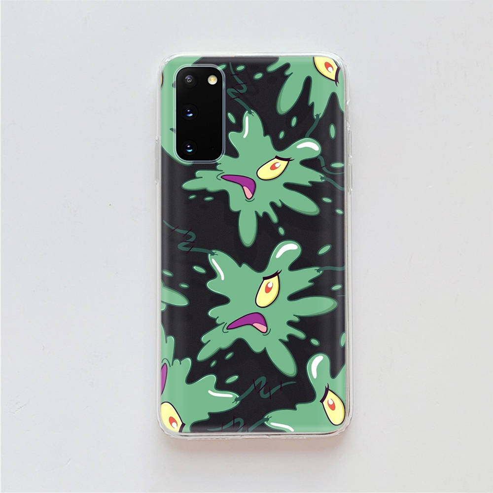 AS18 Губка Боб мультфильм прозрачный чехол для Samsung A04 A14 A23 A34 A54 M23 M33 M52 M53 Realme 10 9 C30S C35 C55 VIVO Y02 Y21 Y33S Y51 X80 V25 крышка
