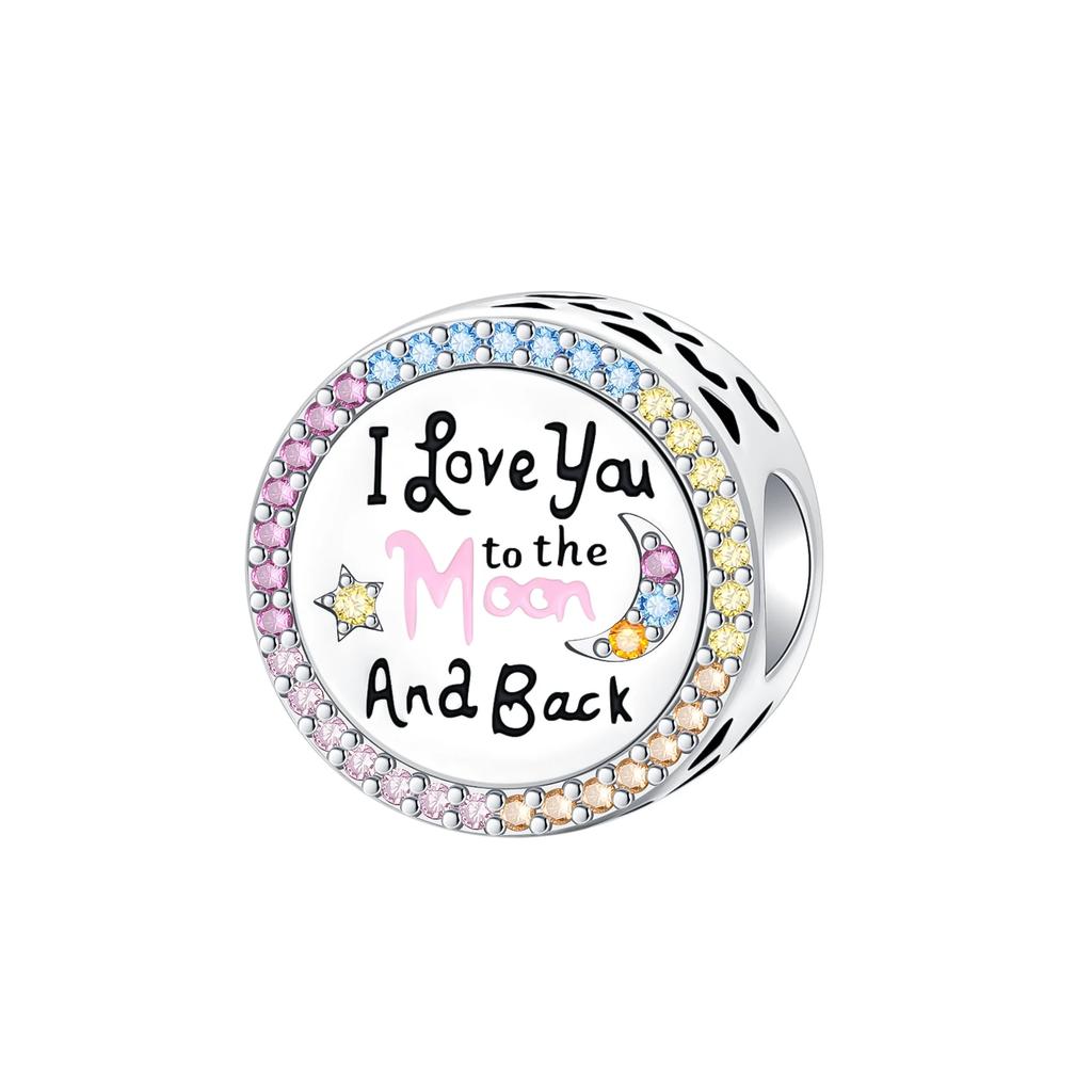 Copper Love Letter Christmas Deer Ring Devil'S Eye Series Bracelet Charm Beads Necklace Diy Female Jewelry