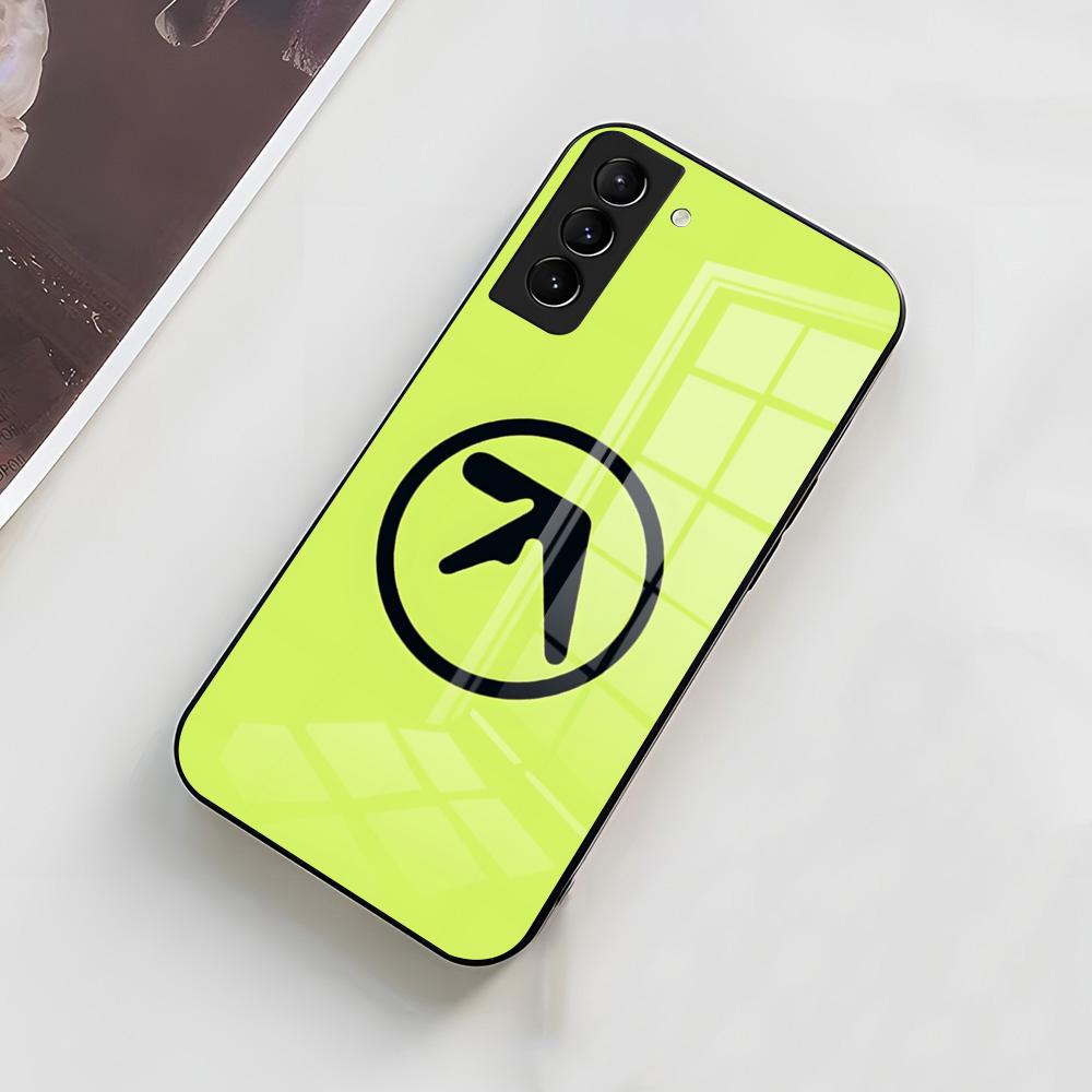 Чехол для телефона с логотипом Aphex Twin для Samsung A56 A36 A26 A16 A15 A25 A35 A55 A14 A34 A24 A54 Стеклянный чехол