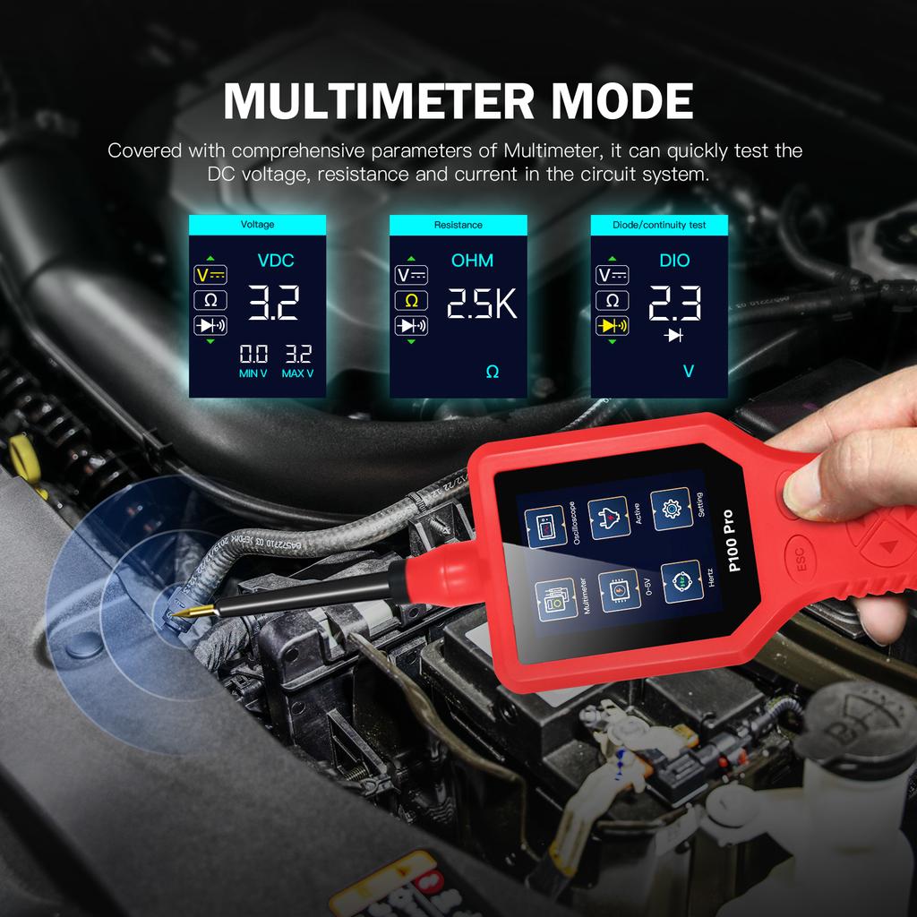 Pro 9-30V Автомобильный Контурный Диагностический Зонд 12В 24В Комплект Зондов для Автомобильных Цепей Цифровой Мультиметр Осциллограф Активация/Регулируемый 0-5В