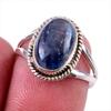Natural Kyanite Gemstone Handmade 925 Solid Sterling Silver Gift Ring S.7 P7Z84