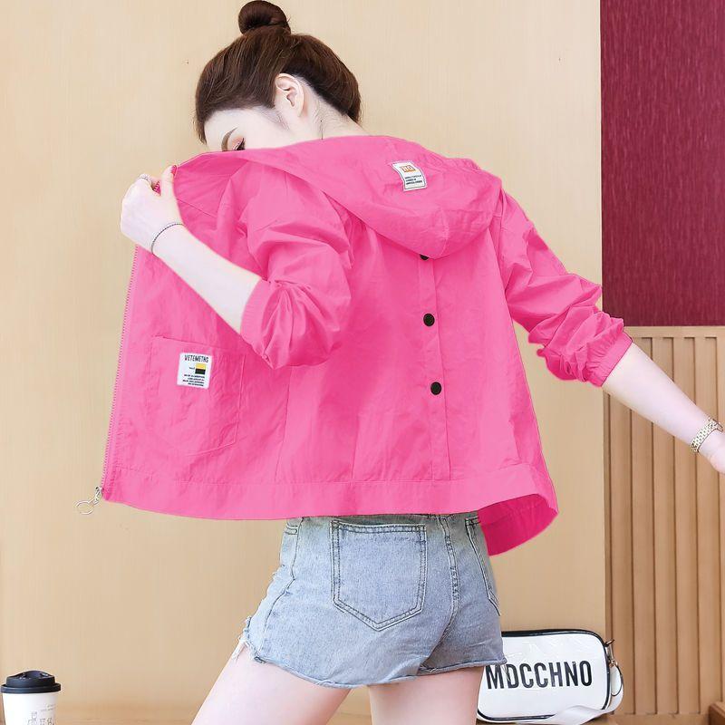 Женский свободный кардиган больших размеров с капюшоном и принтом, спортивная тонкая куртка на открытом воздухе, повседневная куртка с солнцезащитным кремом и капюшоном