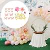 15 Pieces Fairy Cake Toppers,with Pink Mushrooms,Artwork Romantic Butterfly Cakes Decorations