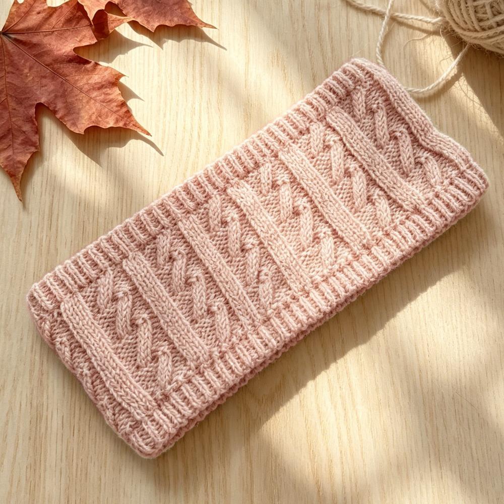 Knitted Knitted Headband Stretch Fit Head Wrap New Cable Knit Headband Hair Band