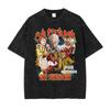 Anime Saitama T-shirts One Punch Man T Shirt Oversized Vintage Washed Streetwear Genos Tatsumaki T-shirt for Man 100% Cotton Unisex