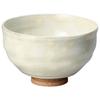 Yamashita Kogei Mino Ware Marugi Kohiki White Nagashi Matcha X X 13044850 Bowl, 7.5 12.5 12.5 Cm,