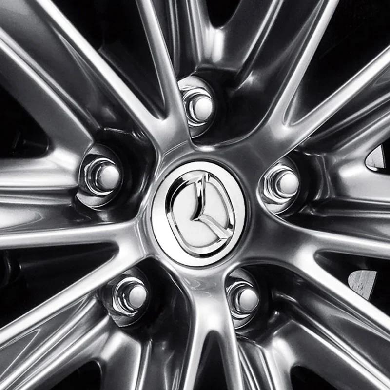 4 шт. Центральная заглушка ступицы колеса с длинной ножкой 18 мм 56 мм Внутренний диаметр 53 мм Новые модели Для Mazda 3 Atenza Axela CX-3 CX-4 CX-5 CX7 CX8 Серый Черный