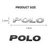 Хром Серебристый Черный 3D ABS Для POLO Наклейка с Буквами на Задний Багажник Автомобиля Шильдик Логотип Эмблема Маркировка Автоаксессуары Для Volkswagen VW