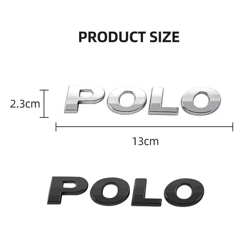 Хром Серебристый Черный 3D ABS Для POLO Наклейка с Буквами на Задний Багажник Автомобиля Шильдик Логотип Эмблема Маркировка Автоаксессуары Для Volkswagen VW