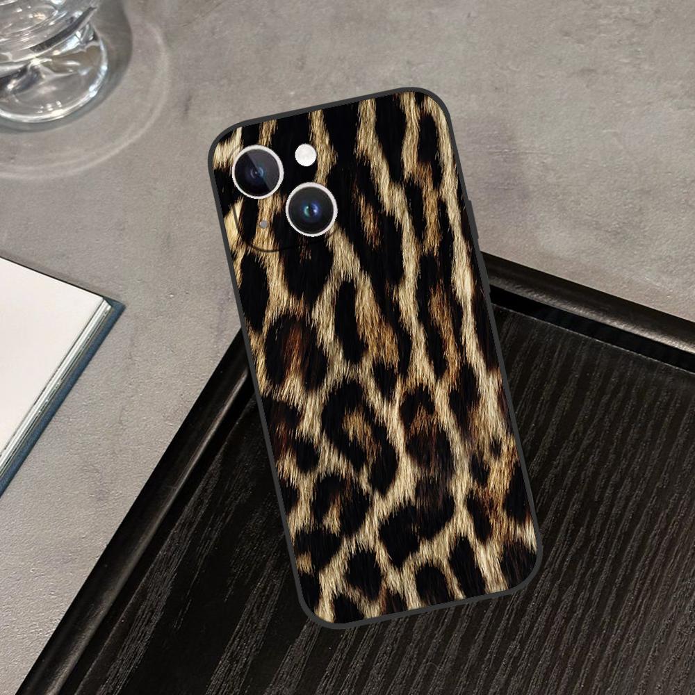 Чехол для телефона с принтом леопарда для iPhone 11, 12, 13, 14, 15, 16, XS, XR, X, Mini, Pro, Max, Plus, Корпус, Обложка