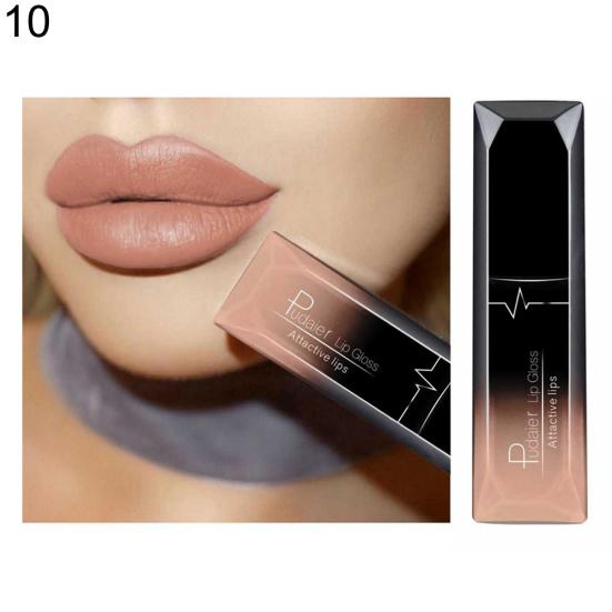 Long Lasting Liquid Lipstick Matte Moisturizing Advanced Lip Gloss Lip Glaze Glitter Matte Finish Lip Makeup Lipstick Women Sexy Beauty Cosmetic