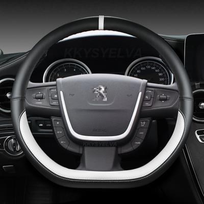 Для Peugeot 508 2011 2012-2017 2018 508 SW 2011-2018 Автомобильный чехол на руль из микрофибры, кожа D-образной формы, авто
