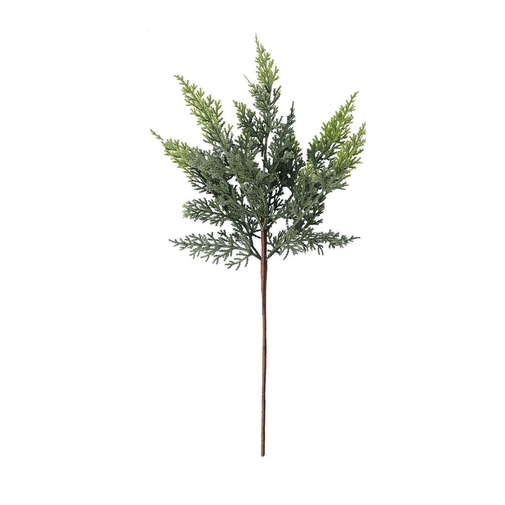 3pcs Simulated Christmas Cedar Branches Soft Glue Feel Simulated Green Plants Christmas Home Garden Decoration